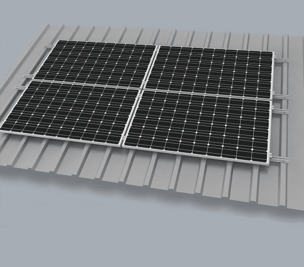 Montageset Trapezblech für 1 Solarmodul